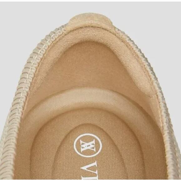 NWOB VIVAIA Bibi Almond-Toe Knotted Ballet Flats Cream Tan 9.5 - Picture 6 of 8